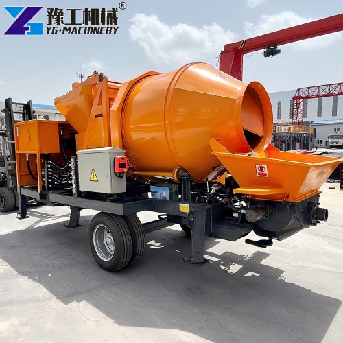 Concrete Mixer With Pump Machine