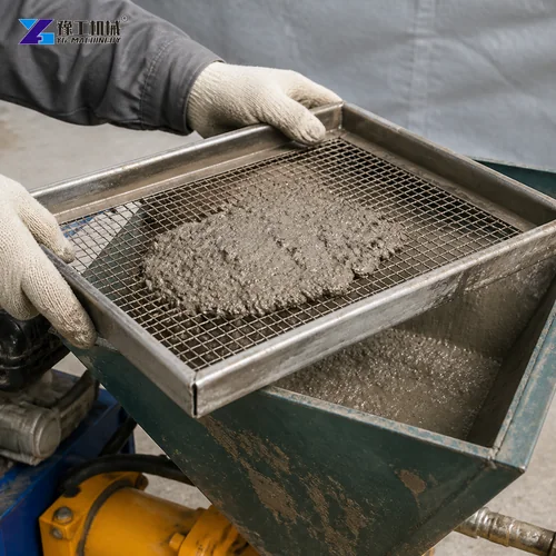 Cement Plaster Spray Machine Aggregate Check