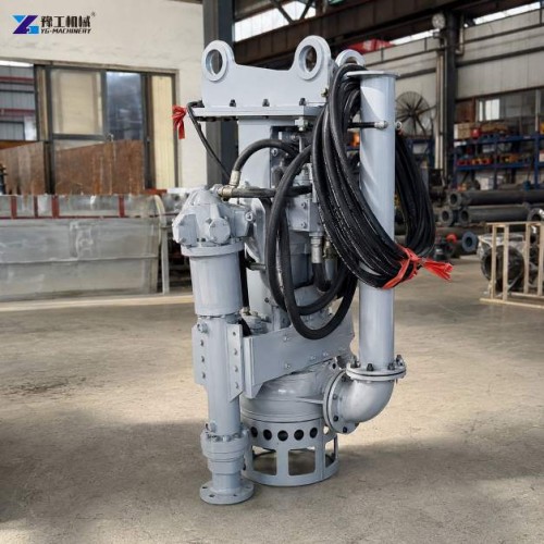 Excavator Dredge Pump Displayed Inside a Machinery Workshop