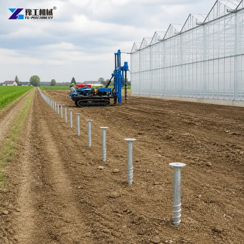 Ground Screw Machine Foundation