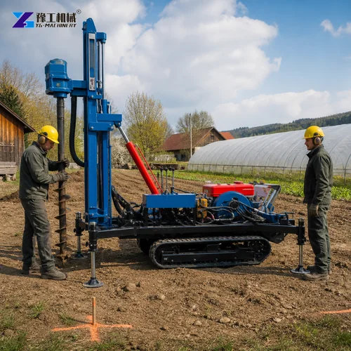 Ground Screw Machine Setup Germany