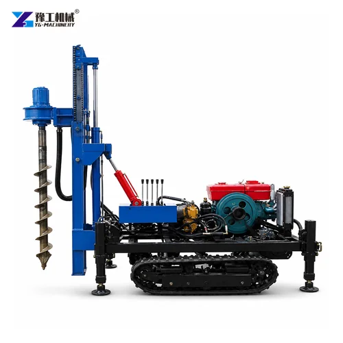 Ground Screw Machine Side View