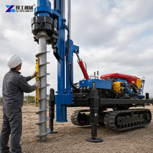 Helical Pile Installation Equipment Alignment