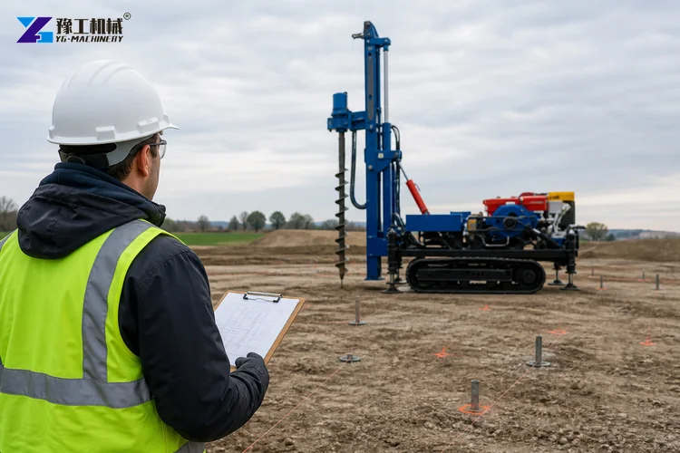 Helical Pile Installation Equipment Plan
