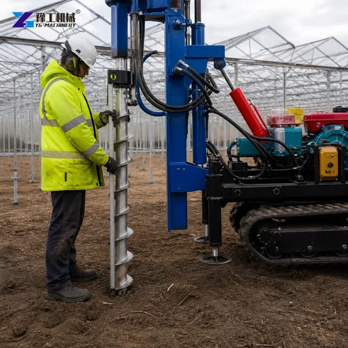 Screw Pile Machine Alignment