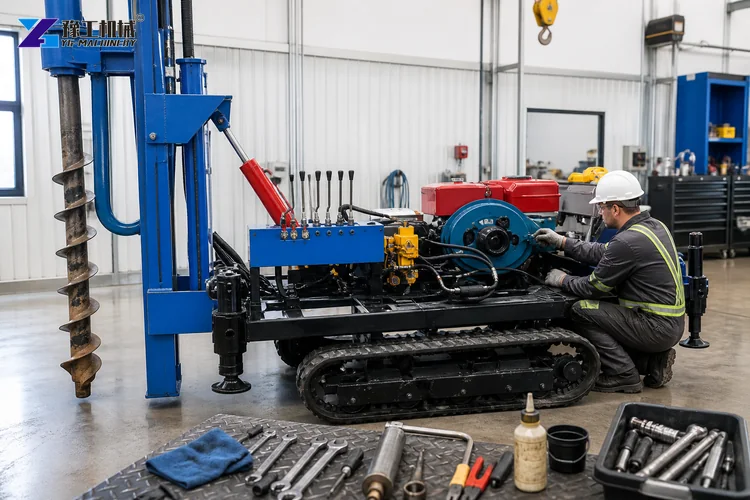 Screw Pile Driver Maintenance