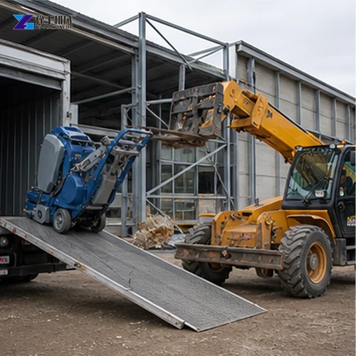 Shot Blaster Site Unloading