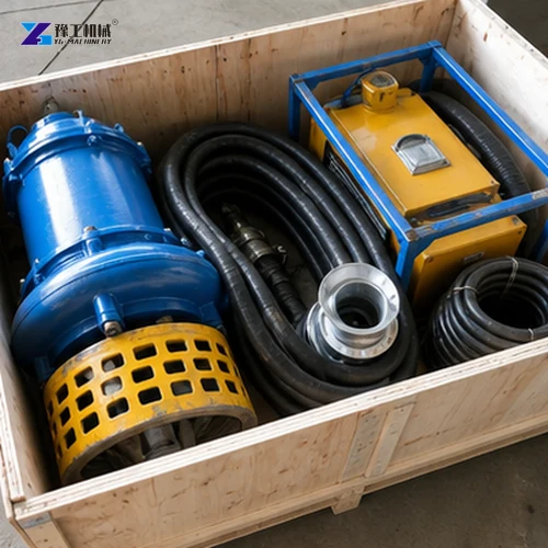 Small dredge pump packed for project delivery