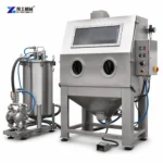 Wet Blasting Machine For Controlled Surface Finishing Wet Blasting Machine on white background