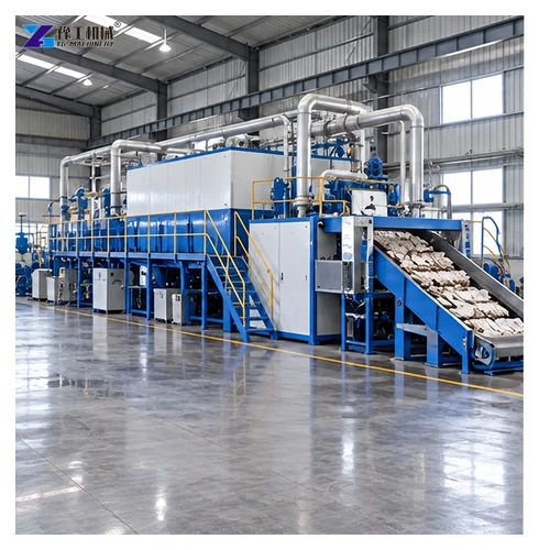 paper pulp molding machine production line in a factory