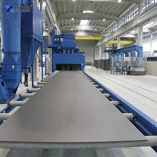 long steel cleaning conveyor