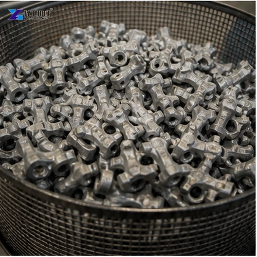 Small castings prepared as controlled batch load