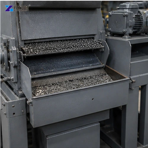 Abrasive separator on tumble blasting machine