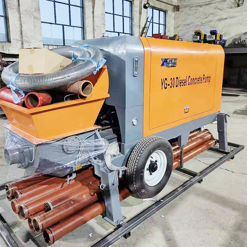Diesel Concrete Pump shown in the factory
