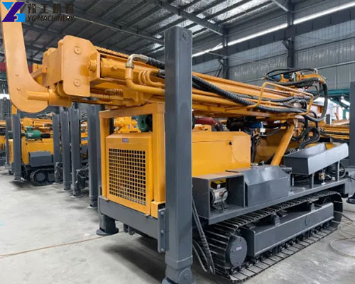 YG deep well drilling machine crawler chassis and folded mast