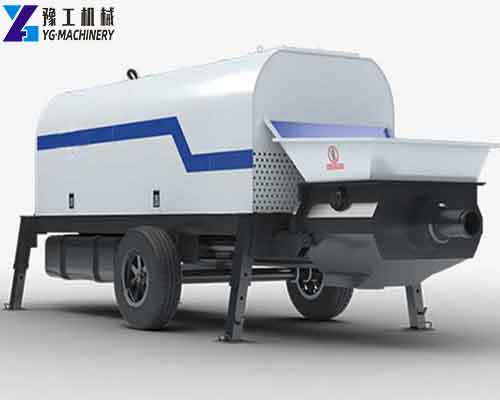 White YG pump-only concrete trailer unit