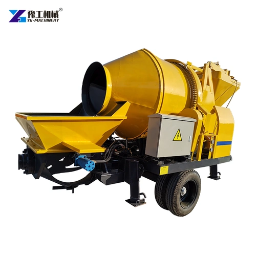 Yellow Drum Mixer And Pump Hopper With Supporting Legs