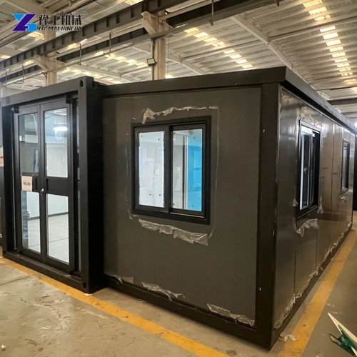 Dark Finished Expandable House With Glazed Entry And Side Window