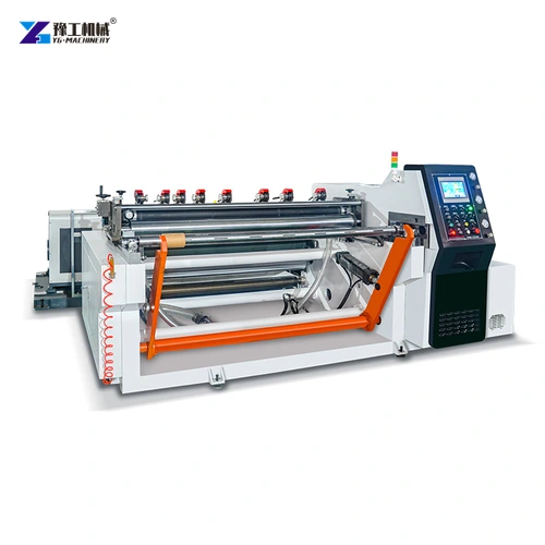 Horizontal slitting machine with roller bed and side control panel