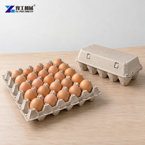 Open egg tray and hinged carton