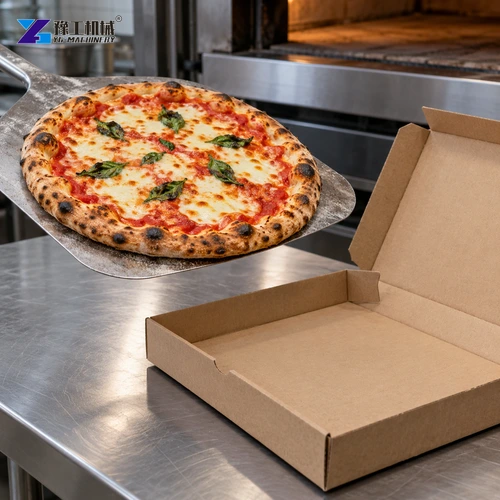 Pizza trailer boxing counter