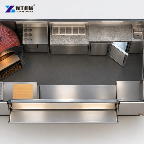 Pizza trailer appliance access