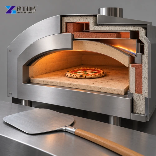 Pizza oven deck and opening