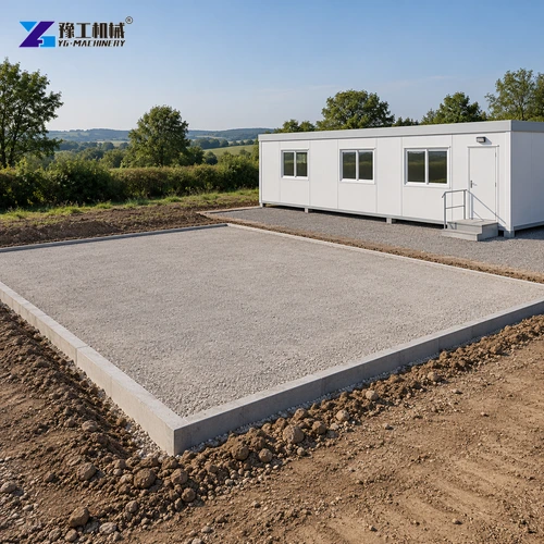 Prepared position beside a modular unit