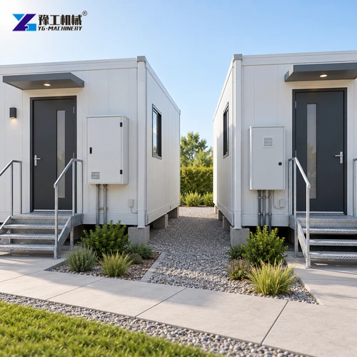 Separate modular entrances and service boxes