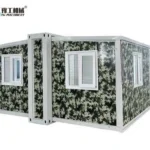 Expandable modular home on white