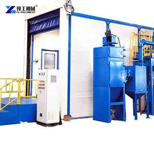 Sandblasting room recovery assembly