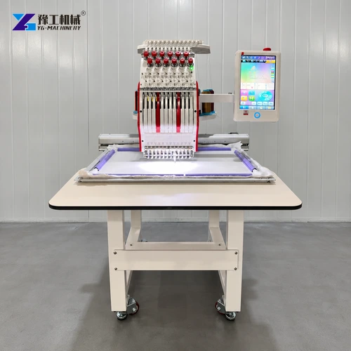 Multi needle embroidery machine flat frame