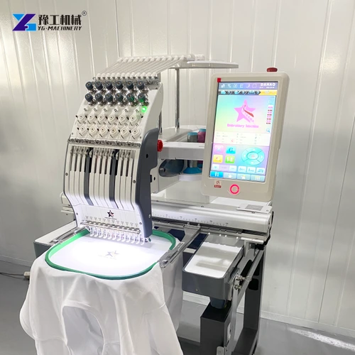 Embroidery machine garment support