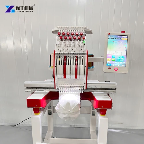 Embroidery machine cap attachment