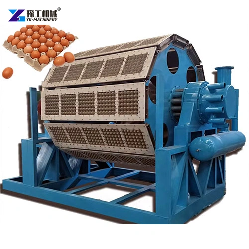 Blue rotary egg tray molding drum with drive assembly