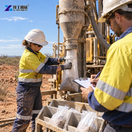 Illustration: Field worker logs the sample interval before moving to the next bag.